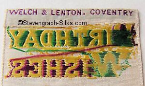 Welch & Lenton logo on reverse turn over