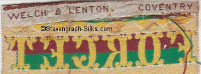 Welch & Lenton name woven on reverse