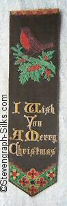 same bookmark woven with black background