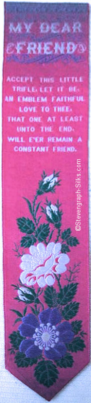 same bookmark with different coloured silk
