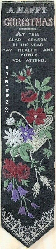 Bookmark with words and image of flowers