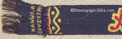 Stevens logo on the reverse pointed end of this bookmark