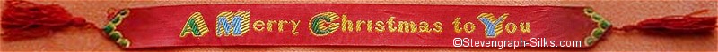 Bookmark with simple words A Merry Christmas To You