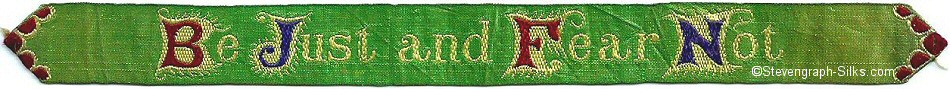 Narrow green bookmark, with title words only