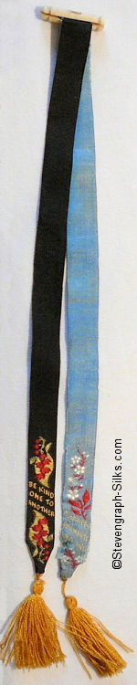 two bookmarks attached together at the top