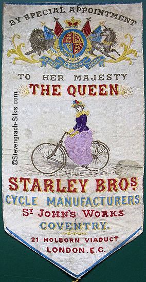 Image of lady riding new safety bicycle