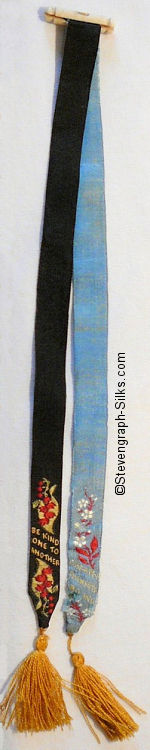 two bookmarks attached together at the top