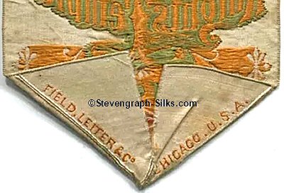 Field, Leiter & Co. Chicago, U.S.A. logo reverse bottom pointed end of this bookmark