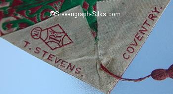 Stevens logo reverse top turn over of this bookmark