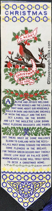 Title word, image of robin, and text of poem