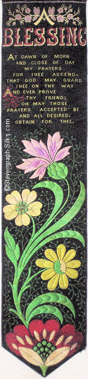 Bookmark with words and image of flowers