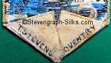 Stevens logo reverse pointed end of this bookmark