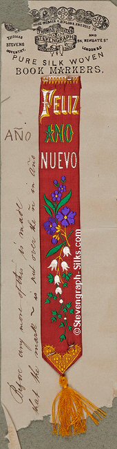 Spanish words and image of flowers