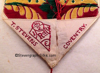 Diamond registration mark woven on reverse of this bookmark