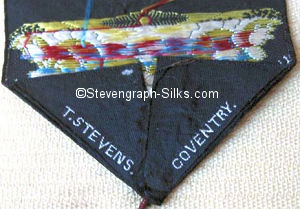 Stevens logo reverse pointed end of this bookmark