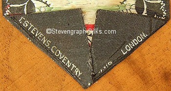 woven Stevens name on reverse bottom turn-over