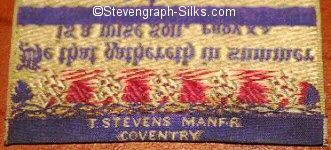 Thomas Stevens name on reverse top turn-over