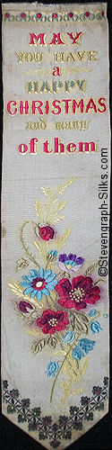 Bookmark with words and image of flowers