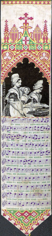 Bookmark with words and music