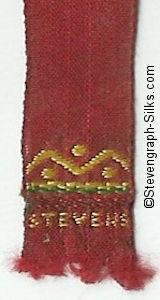 Stevens logo on the reverse pointed end of this bookmark