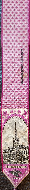 Single bookmark woven in different colour