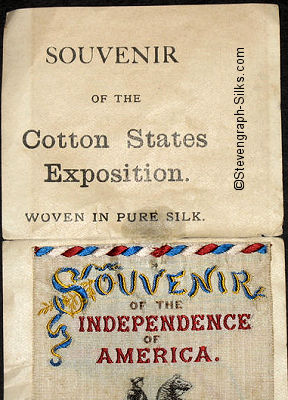 stiff backing paper with printed title for the 1895 Cotton States Exposition