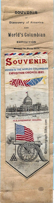 Bookmark from the Worlds Columbian Exposition, Chicago 1893