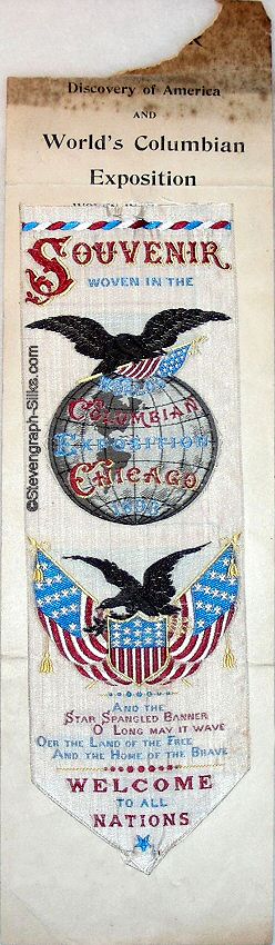 Bookmark from the Worlds Columbian Exposition, Chicago 1893