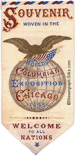 Bookmark from the Worlds Columbian Exposition, Chicago 1893