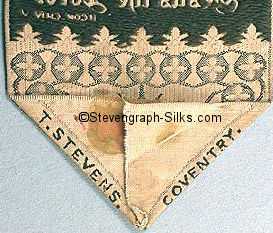 Stevens logo reverse pointed end of this bookmark