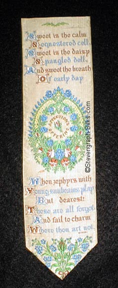 Bookmark with Byron poem