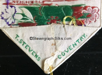 Stevens logo reverse pointed end of this bookmark