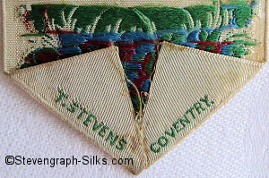 Stevens logo reverse pointed end of this bookmark