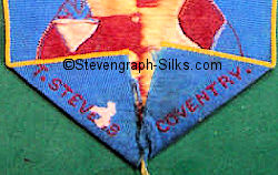 Stevens logo reverse pointed end of this bookmark