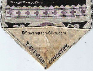 Stevens logo reverse pointed end of this bookmark