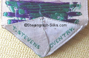 Stevens logo reverse pointed end of this bookmark