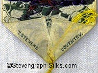 Stevens logo reverse pointed end of this bookmark