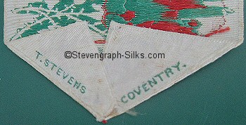 rear of bookmark showing Stevens logo