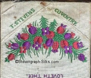 rear of bookmark showing Stevens logo
