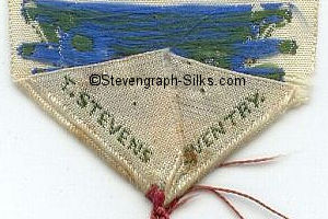 Stevens logo on the reverse pointed end of this bookmark