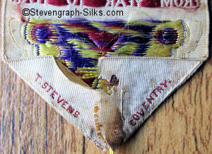 Stevens logo reverse pointed end of this bookmark