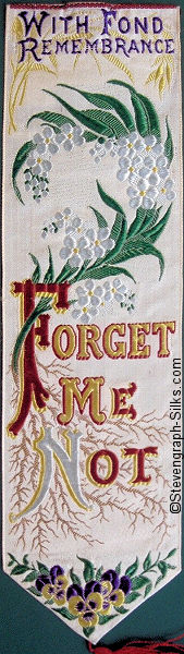 Bookmark with words and swirl of leaves and berries