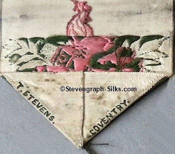 Stevens logo reverse pointed end of this bookmark