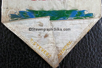 Stevens logo on the reverse pointed end of this bookmark