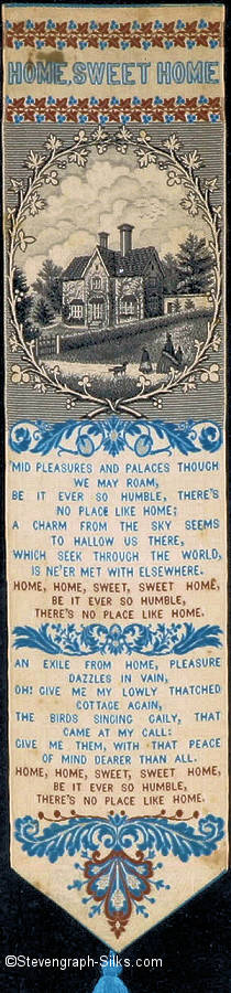 same bookmark with different coloured silk words