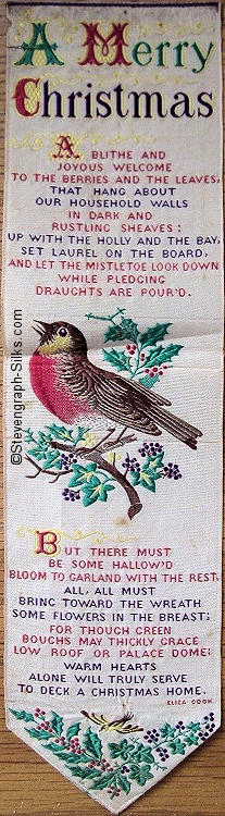 Bookmark with verse of A Merry Christmas