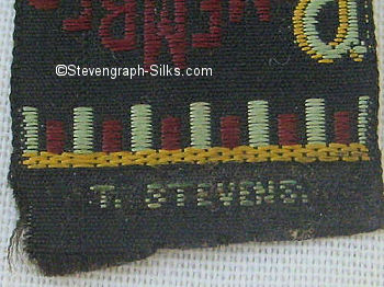 logo on the reverse top turn-over of this bookmark