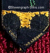 logo on the reverse botom pointed end of this bookmark