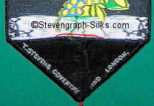 Stevens logo on the reverse pointed end of this bookmark