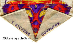 Stevens logo on the reverse pointed end of this bookmark